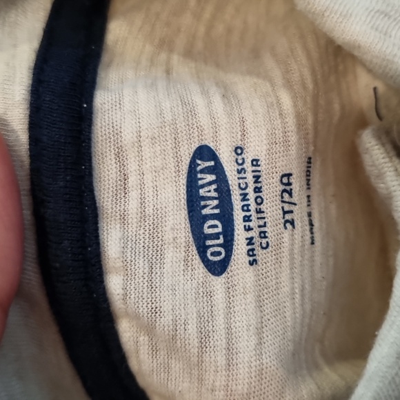 Old Navy Toddler Polo Top Cream Size 2T - Picture 4 of 7